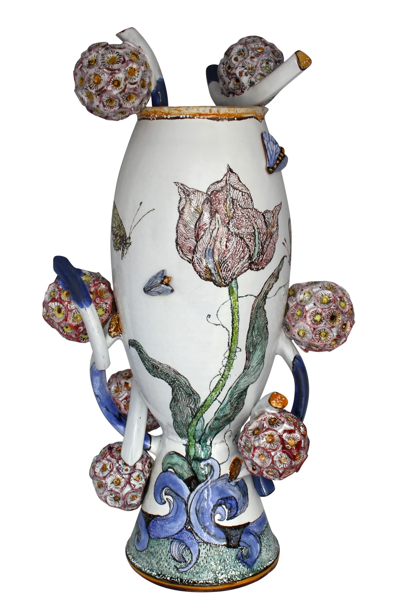 Große Schneeballvase
